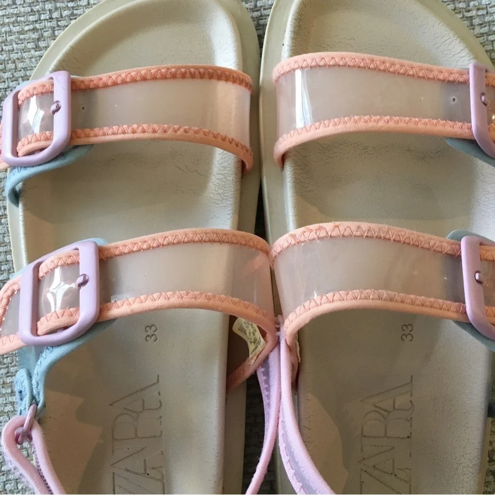 ZARA Stylish Kids Sandals in Pink and Orange 33